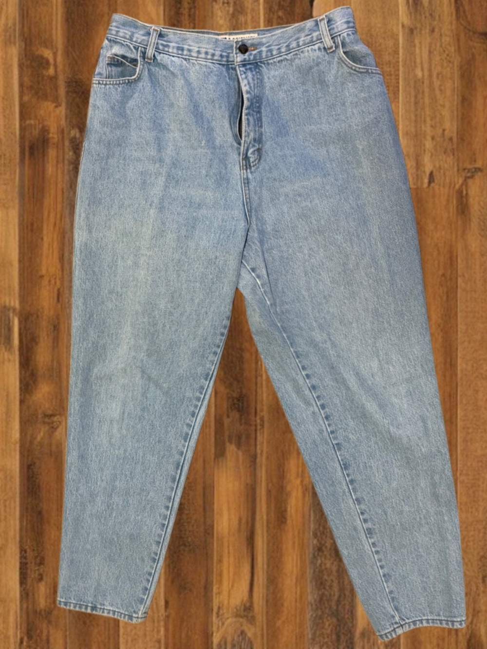 Vintage Jeanswork & Company High Rise Mom Jeans Light Wash Denim 38 - Picture 3 of 7